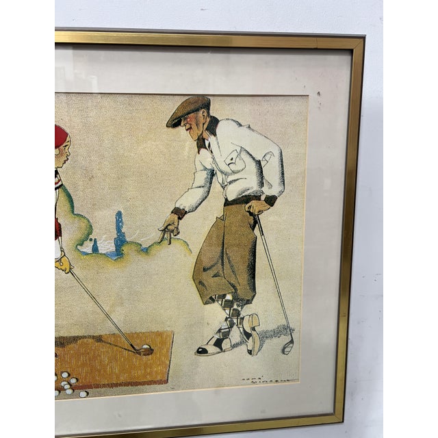 Unknown, The Golf Lesson, 1920s, Lithograph For Sale - Image 10 of 12