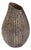 Organic Grooved Teardrop Aluminum Vase For Sale