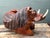 Vintage Hand Carved Wild Boar For Sale - Image 9 of 12