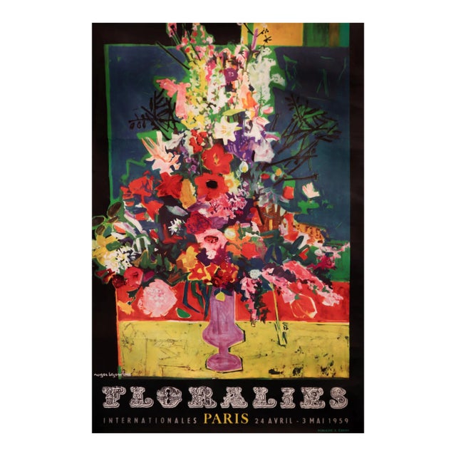 1959 French Exhibition Poster - Floralies (Internationales Paris) For Sale