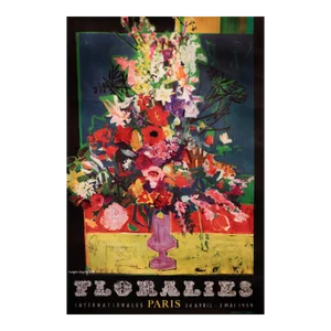 1959 French Exhibition Poster - Floralies (Internationales Paris)