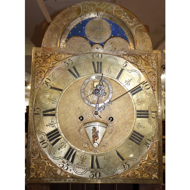 Klaas Troost 18th Century Dutch Burl Walnut Tall Case Grandfather Clock For Sale - Image 18 of 18