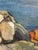 Mid-Century Modern Stig Delang, Large Storm Clouds, Bohuslän, 1960s, Oil on Canvas, Framed For Sale - Image 3 of 14