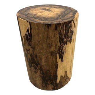 Andrianna Shamaris Exquisite Rosewood Side Table or Stool For Sale