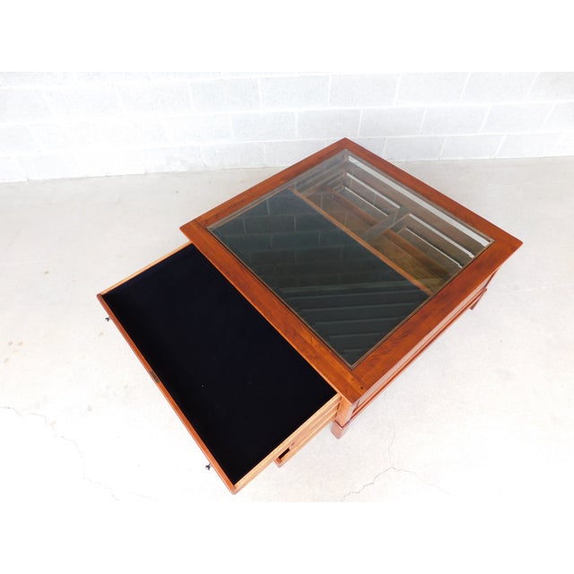 American Lexington Bob Timberlake Showcase Cherry Cocktail Coffee Table 40" X 40" For Sale - Image 3 of 18