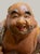 1950s Vintage Japanese Kutani Moriage Hotei Laughing Buddha Statue 10.5" Hand Painted For Sale - Image 5 of 12