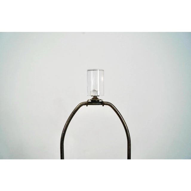 1970s 1970’s Hollywood Regency Lucite & Brass Table Lamp For Sale - Image 5 of 12