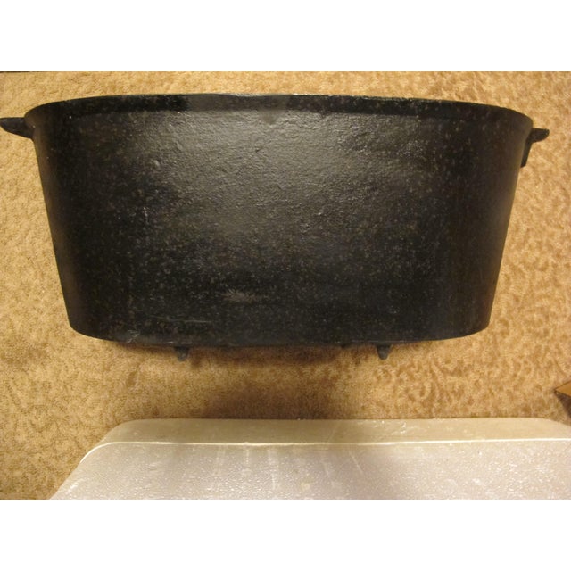 Mid 20th Century Cast Iron Ham Boiler Folk Art American Eagle For Sale - Image 4 of 9