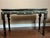 Vintage Chinese Console Table Black Lacquer Chinoiserie Gilt Hand Painted C1950 For Sale - Image 11 of 18