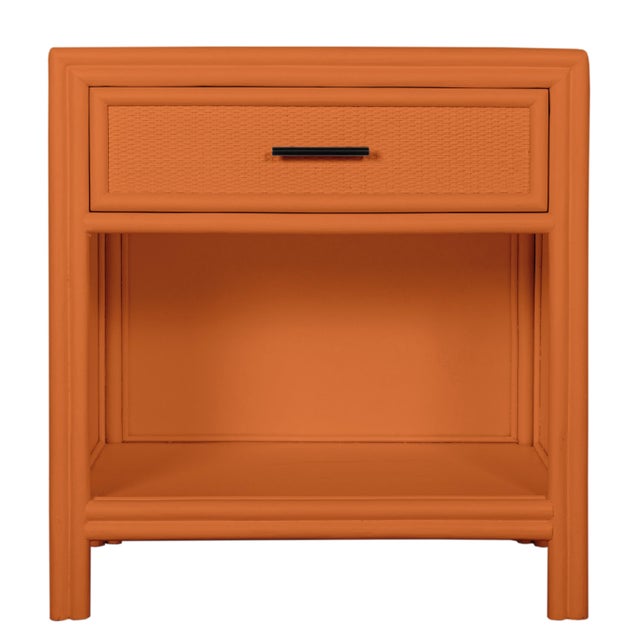 Bermuda One-Drawer Nightstand - Orange For Sale In West Palm - Image 6 of 6