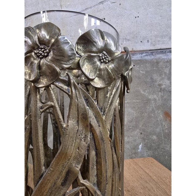 Bronze Floral Umbrella Stand, 1970s For Sale - Image 4 of 12