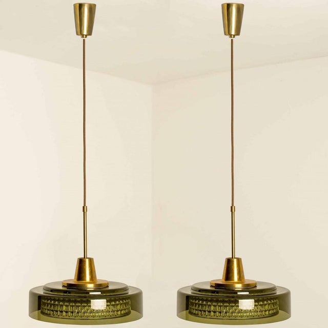 Orrefors Glass Pendants by Carl Fagerlund for Orrefors, 1960s, Set of 2 For Sale - Image 4 of 18