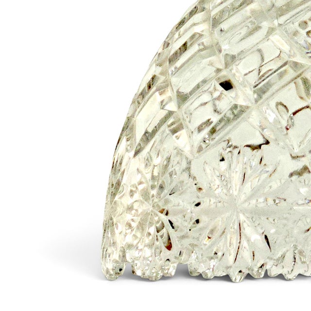 1950s–1960s Cut Crystal Boudoir Table Lamp With Matching Glass Shade For Sale In San Francisco - Image 6 of 13