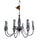 Metal 8-Arm Chandelier attributed to Flavio Poli for Seguso, 1960s For Sale - Image 7 of 7