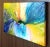 Extra-Large Vintage 1985 Abstract Expressionist acrylic painting on stretched gallery wrapped canvas. Signed and titled on...