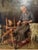 1990s Karl Bauer, Pipe and Spinning Wheel, Oil Painting on Canvas For Sale - Image 5 of 12