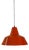Industrial Hanging Lamp in Orange-Red Enamel by Louis Poulsen For Sale