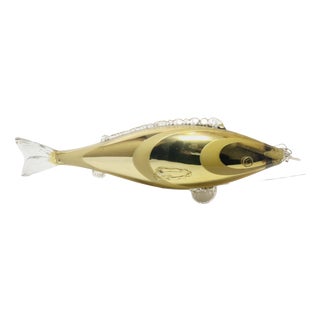 Fish Glass Figurine, Czechoslovakia, 1960s For Sale
