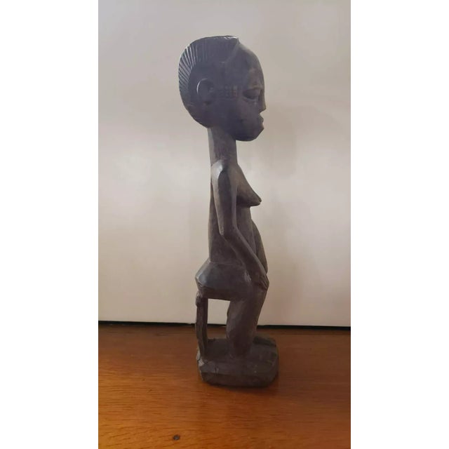 Early to Mid 20th Century Luba Fertility Wood Carving For Sale - Image 4 of 6