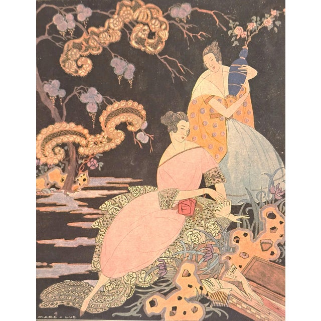 Art Deco C1900 Original Decorative Arts Antique Print--Au Louvre Catolog Cover-Art Ephemera For Sale - Image 3 of 8