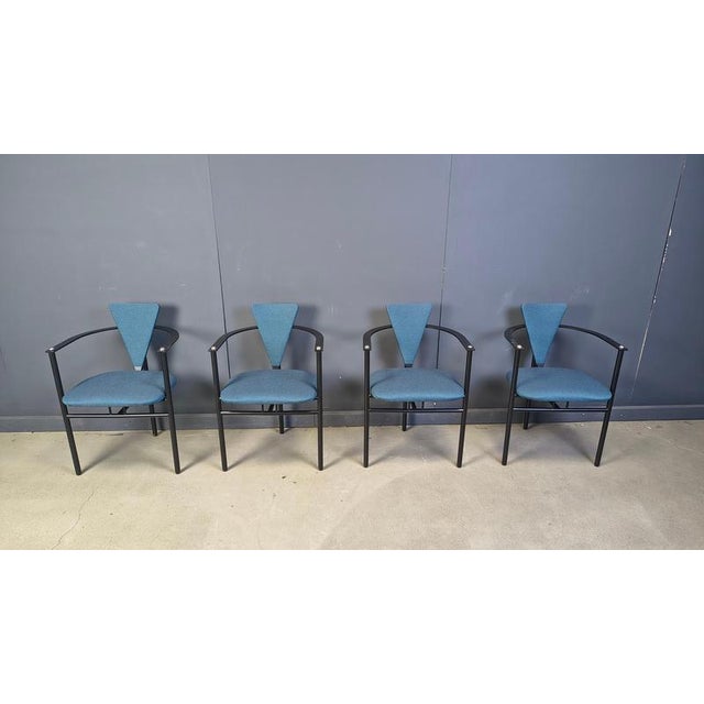 Vintage Dining Chairs from Belgo Chrom, 1980s, Set of 4 For Sale - Image 10 of 11