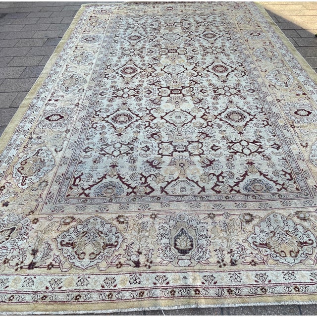 Antique Amritsar /Agra Carpet For Sale In Chicago - Image 6 of 12