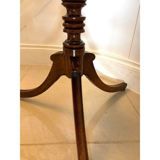 Early 19th Century Antique Georgian Mahogany Tilt Top Tripod Table with Turned Column, 1800 For Sale - Image 5 of 8
