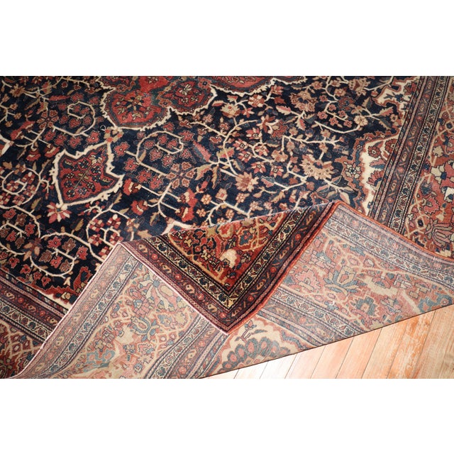 19th Century Zabihi Collection 19th Century Persian Sarouk Ferehan Rug - 8'4" x 11'11" For Sale - Image 5 of 12