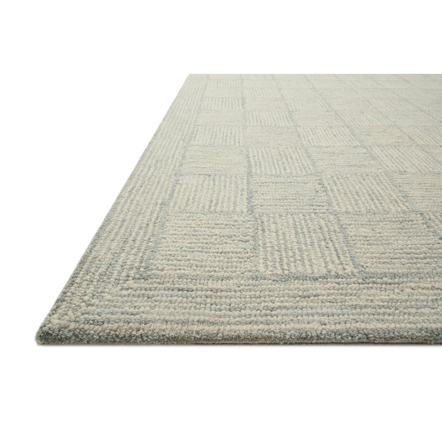 Contemporary Chris Loves Julia x LoloiFrancis Silver / Sky 2'-0" x 5'-0" Accent Rug For Sale - Image 3 of 8