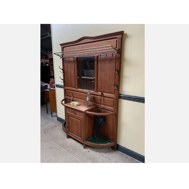 Antique Art Nouveau Wardrobe, 1910 For Sale - Image 6 of 9
