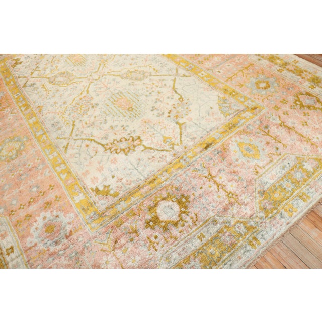 Ivory Angora Antique Oushak Rug - 8'5" x 11'2" For Sale In New York - Image 6 of 12