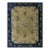 1920s Beige Field Floral Vase Deco Antique Chinese Peking Knotted Room Size Rug For Sale
