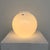 Scandinavian Modern Table Lamp in Opaline Glass Finland 1980s Mouth blown opaline glass in a near spherical form, finished...