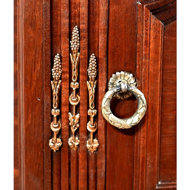 Late 19th Century Louis XVI Mahogany Drum Table from Lalande House, 1890s For Sale - Image 11 of 18