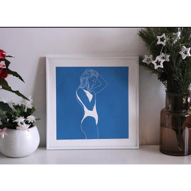 A. Borkowska, A Swimmer, Original Lithograph For Sale - Image 3 of 5