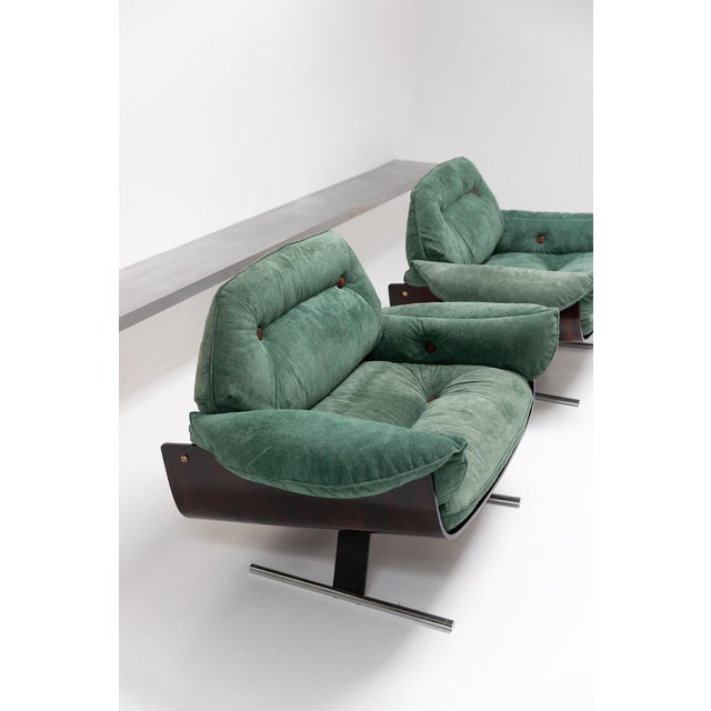 Set of Presidencial Lounge Chairs by Jorge Zalszupin, 1959, Set of 2 For Sale - Image 6 of 9