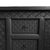 Boho Chic Vintage Ebony Carved Media Cabinet / Credenza For Sale - Image 3 of 5