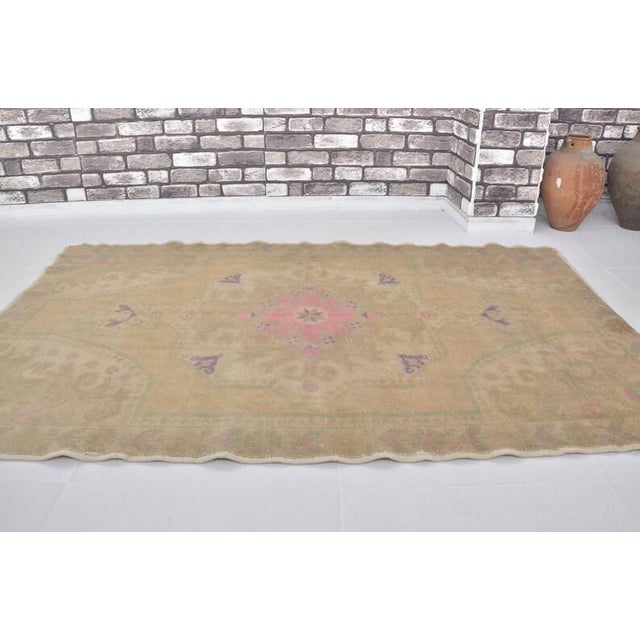 Turkish Home Living Anatolian Wool Carpet For Sale - Image 3 of 10