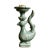 Chinese Ceramic Oil Lamp Hand Carved Yue Ware Celadon Phoenix Statue Oil Lamp For Sale