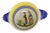 Large French Henriot Quimper Breton Faience Lug-Handle Porringer, Cereal Bowl For Sale