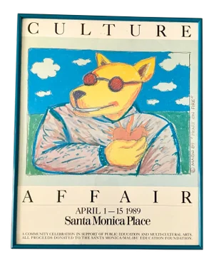 1989 Magli Santa Monica Culture Affair Framed Poster