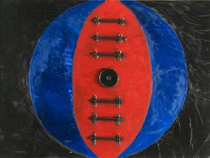 Giorgio Lo Fermo, Painted Sculpture, Original Mixed Media