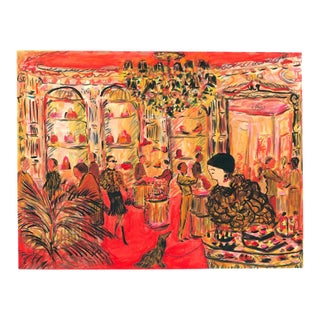 The Accessories Department Whimsical Contemporary Figurative Print by Pauline De Roussy De Sales For Sale
