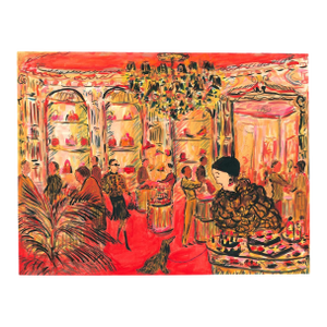 The Accessories Department Whimsical Contemporary Figurative Print by Pauline De Roussy De Sales