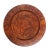 Antique Art Nouveau Round Hand-Carved Bread Board With Poppies and Wheat For Sale - Image 9 of 9