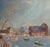 Mid-Century Modern Renslow Parker Sherer Oil on Board 1967 "Rockport" Well-Listed Artist For Sale - Image 3 of 8