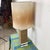Vintage Modern Table Lamp With Suede-Wrapped Column and Lucite Base For Sale In Philadelphia - Image 6 of 12