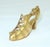 Metropolitan Museum of Art Gilded Brass Art Deco Flapper Shoe Brooch For Sale - Image 4 of 10