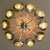Modern Large Round 10-Armed Chandelier with Glass Lens Diffusors by Oscar Torlasco, Italy, 1970s For Sale - Image 3 of 13