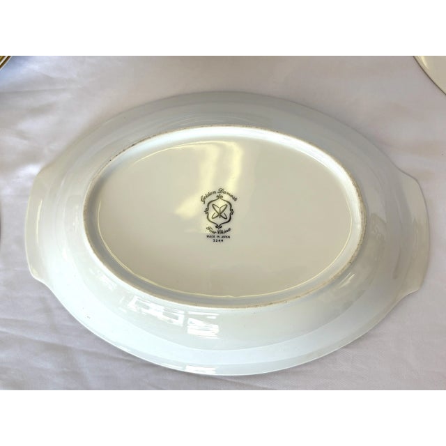 Ceramic Vintage 'Golden Damask' Fine China Made in Japan- Miscellaneous 21 Piece Set For Sale - Image 7 of 18